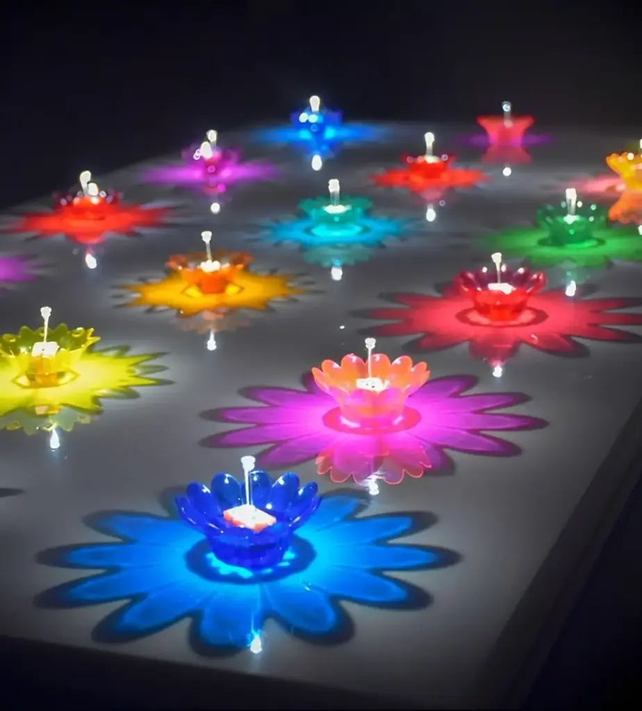 Smart Colorful Water Sensor Diyas – Set of 12 | Tech Master Edition | Gift Inside.